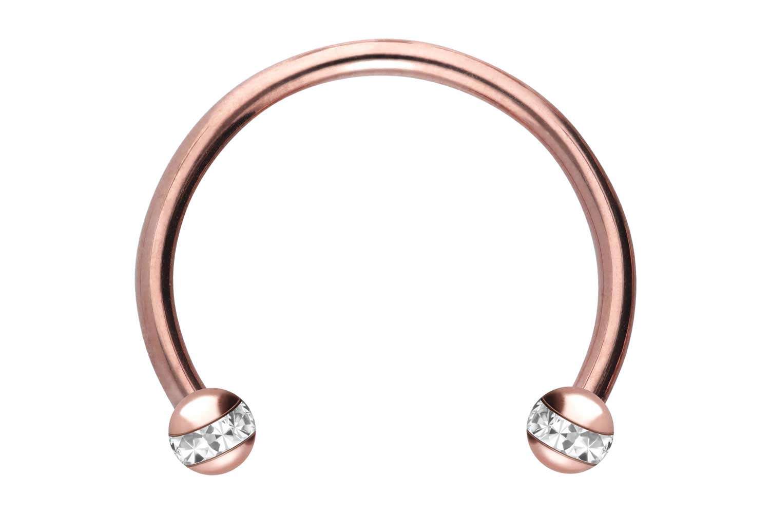 Chirurgenstahl Hufeisenring Piercing EPOXY-RING-KUGELN